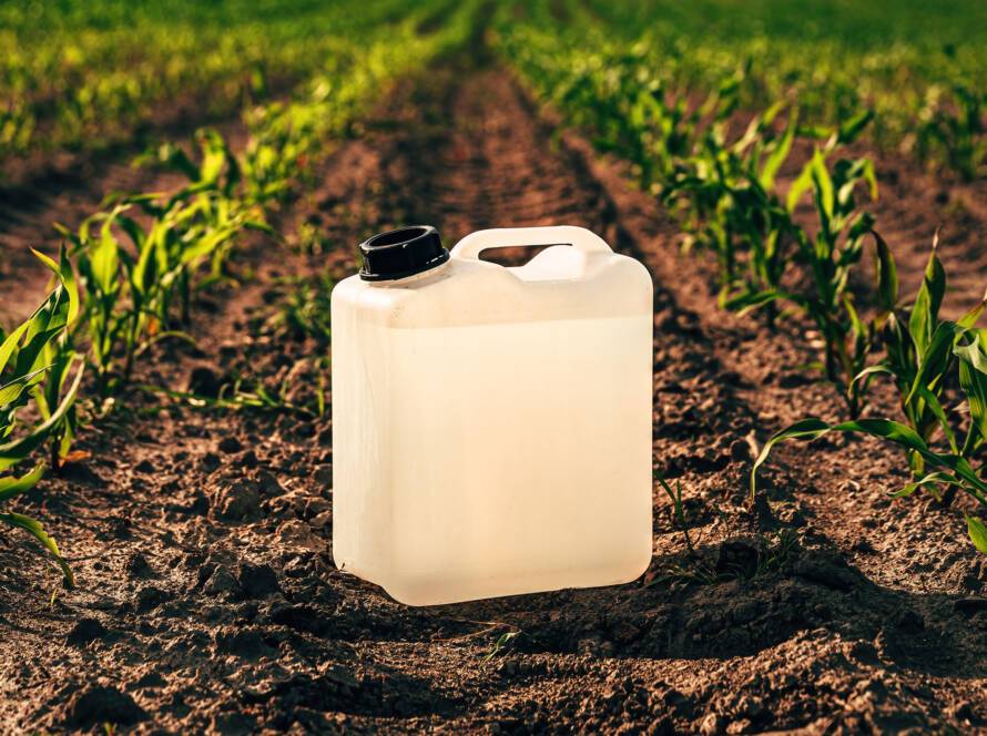 A container of Nutrient Solution